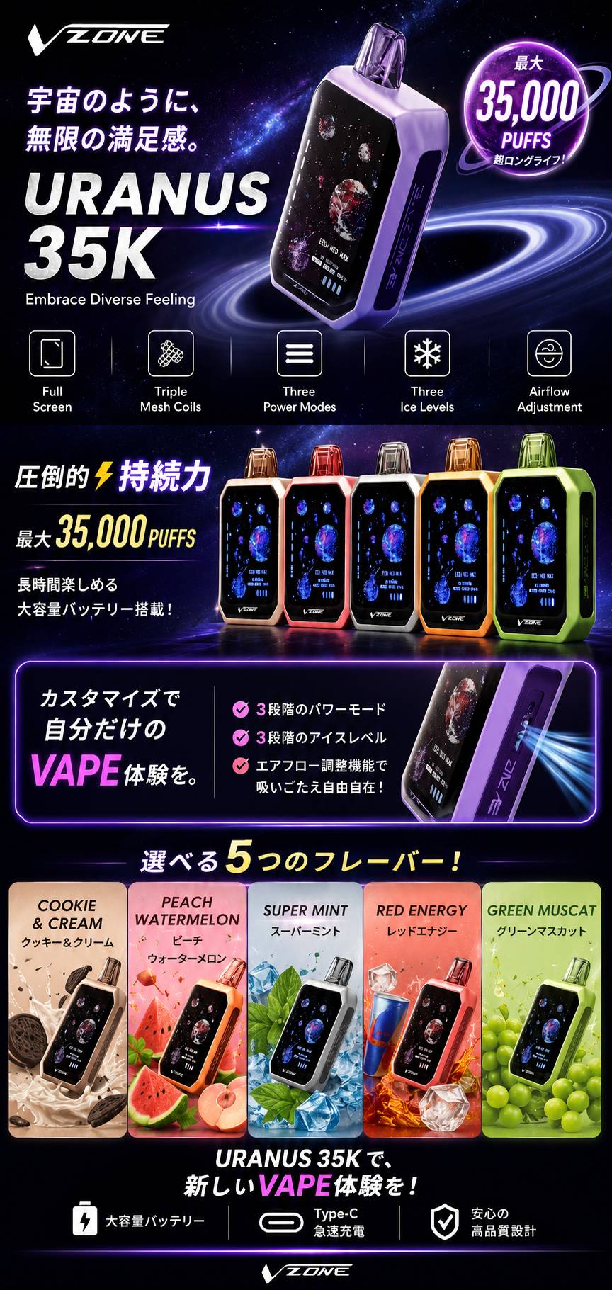 はじめてでも選びやすい、シンプルな商品訴求。